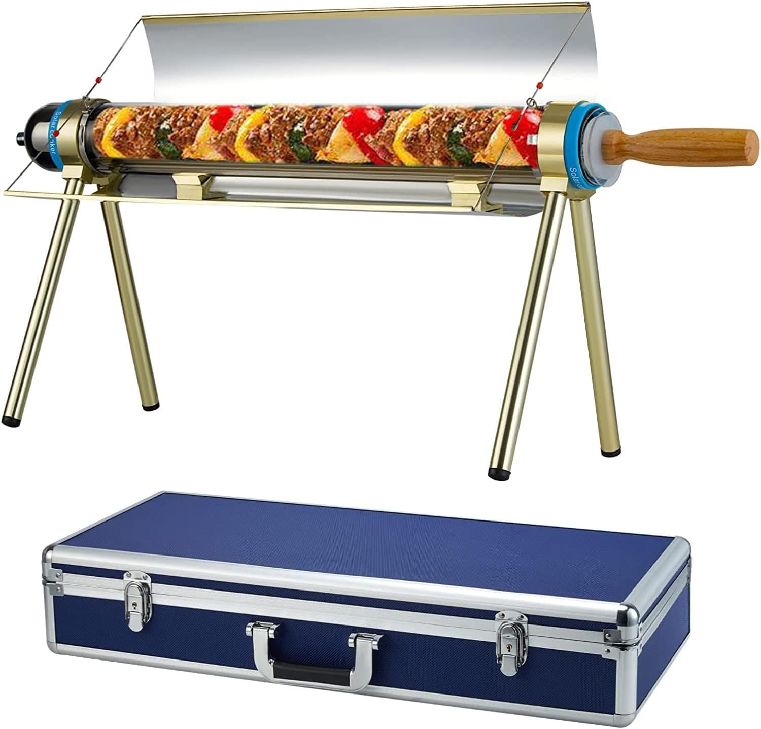 Solar Oven with Suitcase Portable BBQ Grill Solar BBQ