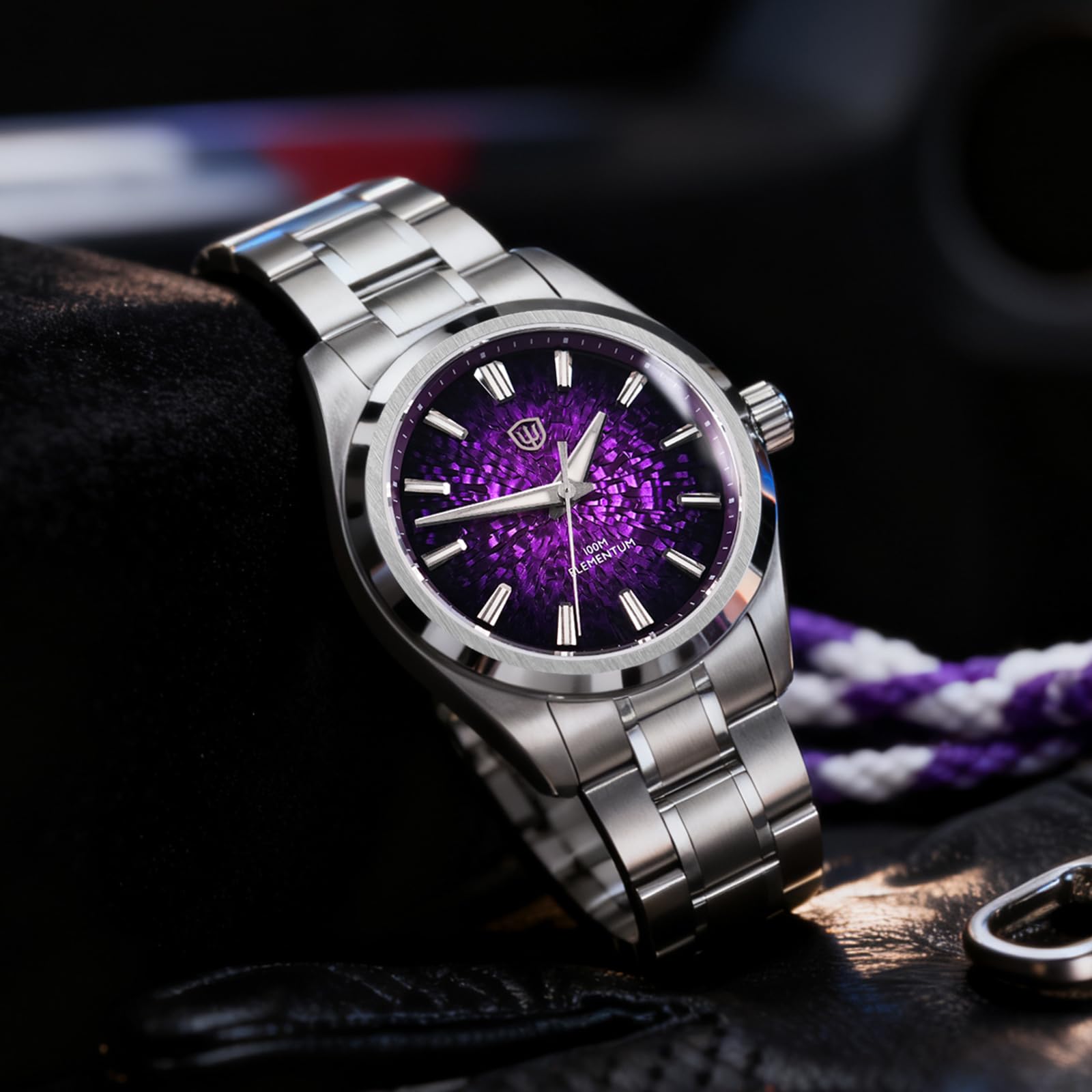 watchdives WD0003C oryginalny design męski zegarek VH31 Sweep Second zegarek kwarcowy 36 mm szkło szafirowe luksusowy zegarek na rękę 100 m wodoszczelny