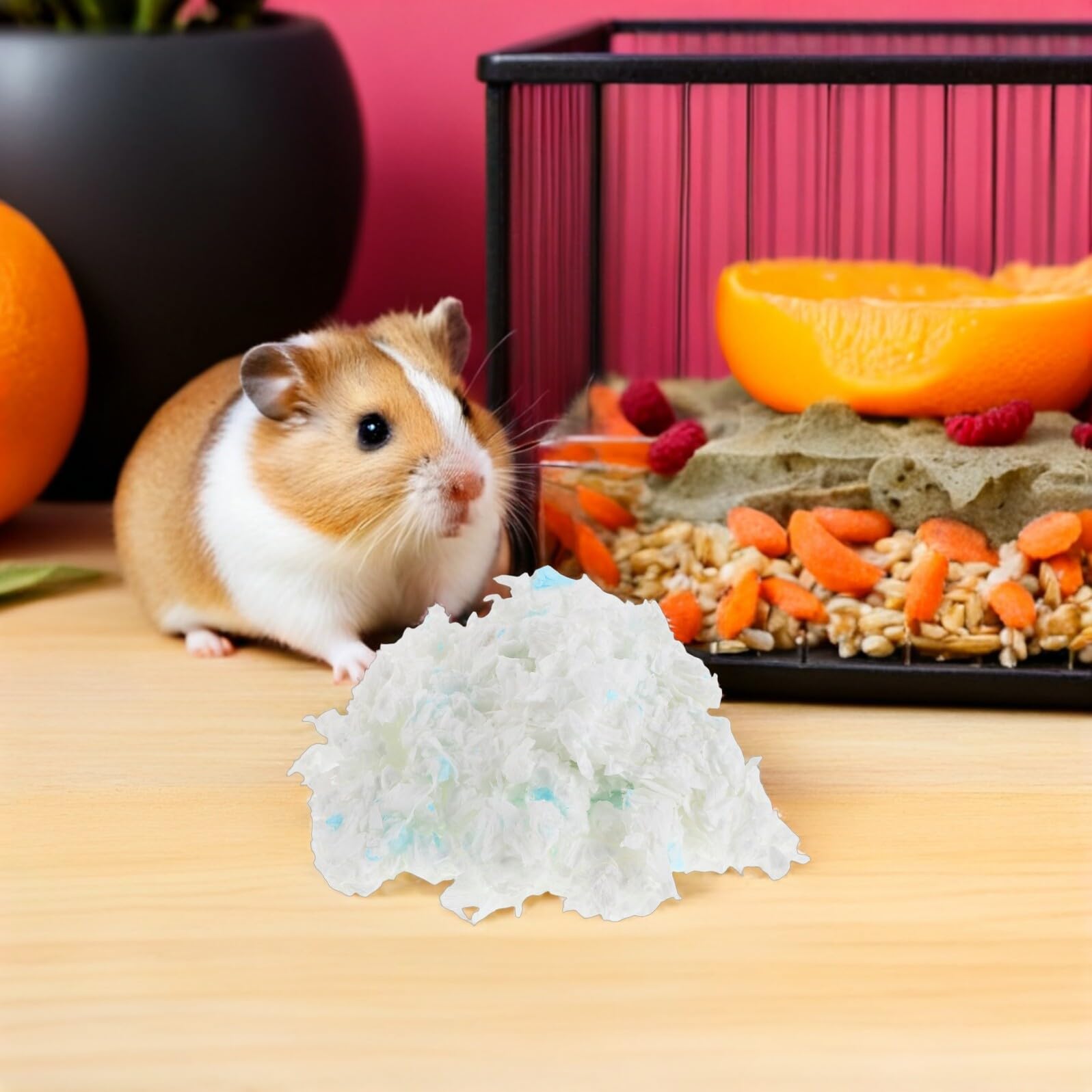 BESPORTBLE Cama para Roedores Natural y Absorbente Ropa de Cama para Pequeñas Mascotas como Hámsters Ratones Conejos y Chinchillas Material Respirable para Nidos Cómodos
