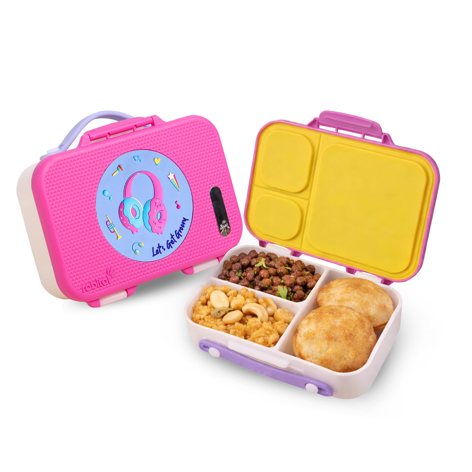 Munchbee Bento Lunch Box | 1+1 Year Brand Warranty | Tiffin Box for School | Lunch Box for Kids Boys & Girls | BPA Free, Leakproof & Durable Bento Design | 1000ml | Miss Butters