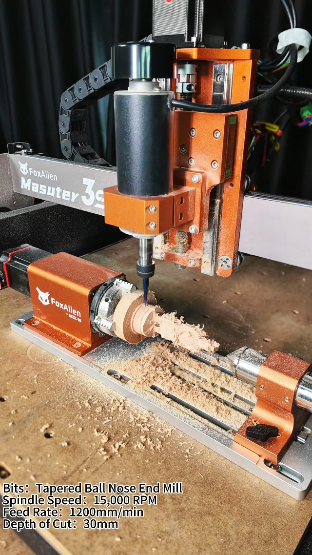 FoxAlien Masuter 3S CNC Router Machine with NEMA 23 Closed-Loop
