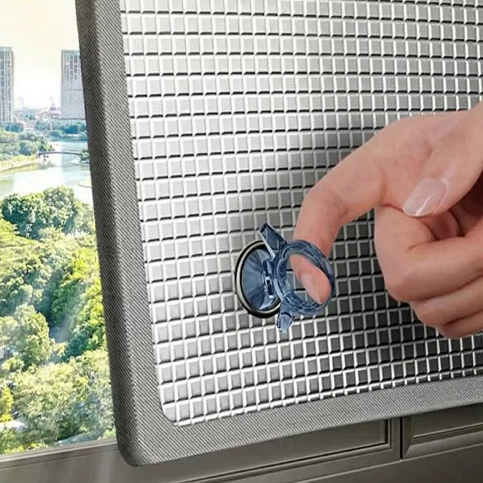 Silver Reflective Window Film for Office,Home,Kitchen,Aluminum Foil Thermal Insulation Anti Glare Light Blocking Privacy Film,Non Adhesive No Residue Removable,Customizable (140x220cm)