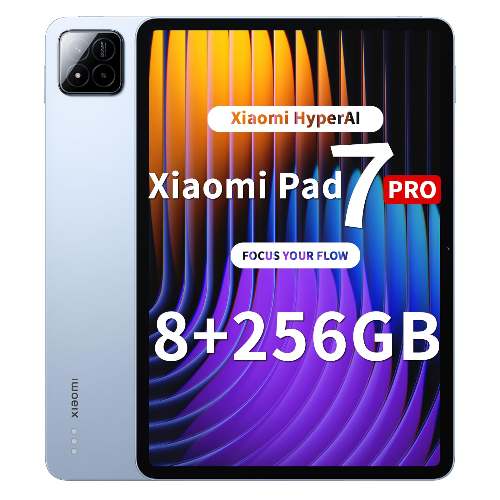 XIAOMI Pad 7 Pro tablet, 11,2 cala, 8 + 256 GB, wyświetlacz 3,2 K 144 Hz, Snapdragon 8s Gen 3, akumulator 8850 mAh, HyperAI, głośnik Quad, bezproblemowy pulpit, niebieski