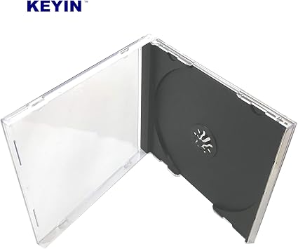 Standard Black CD Jewel Case - Premium, 50 Pack