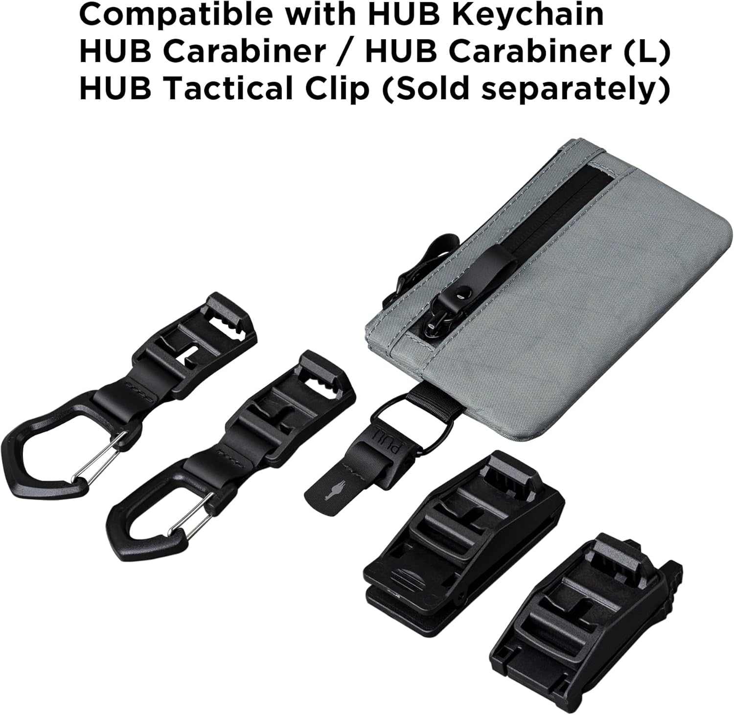 ALPAKA Zip Pouch Slate Grey X-Pac X21 - RFID-Blocking Small Cash and Card Zip Wallet with Carbon Neutral, Weatherproof Fabrics, EDC Pouch for Men Travel - Image 6