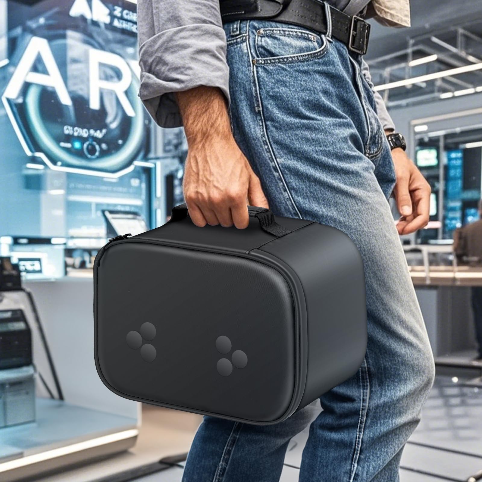 Custodie compatibili con cuffie Meta Quest 3 2/Quest 3S VR, cuffie per realtà virtuale, supporti da viaggio per trasporto Elite, per controller Touch Pro, cavo di collegamento, accessori per batterie