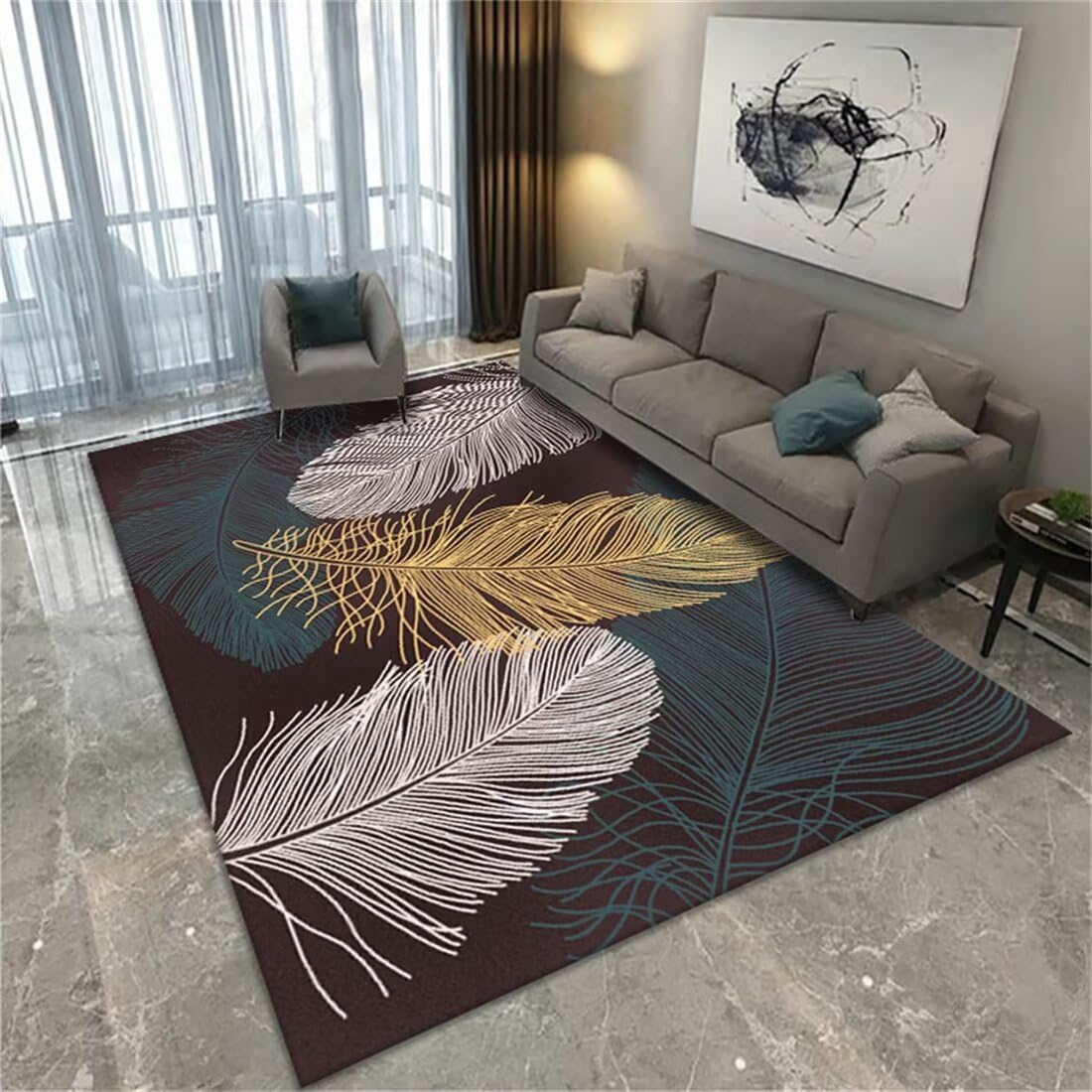 Descente de lit 70x140cm moderne pour créer un coin lecture doux en salon