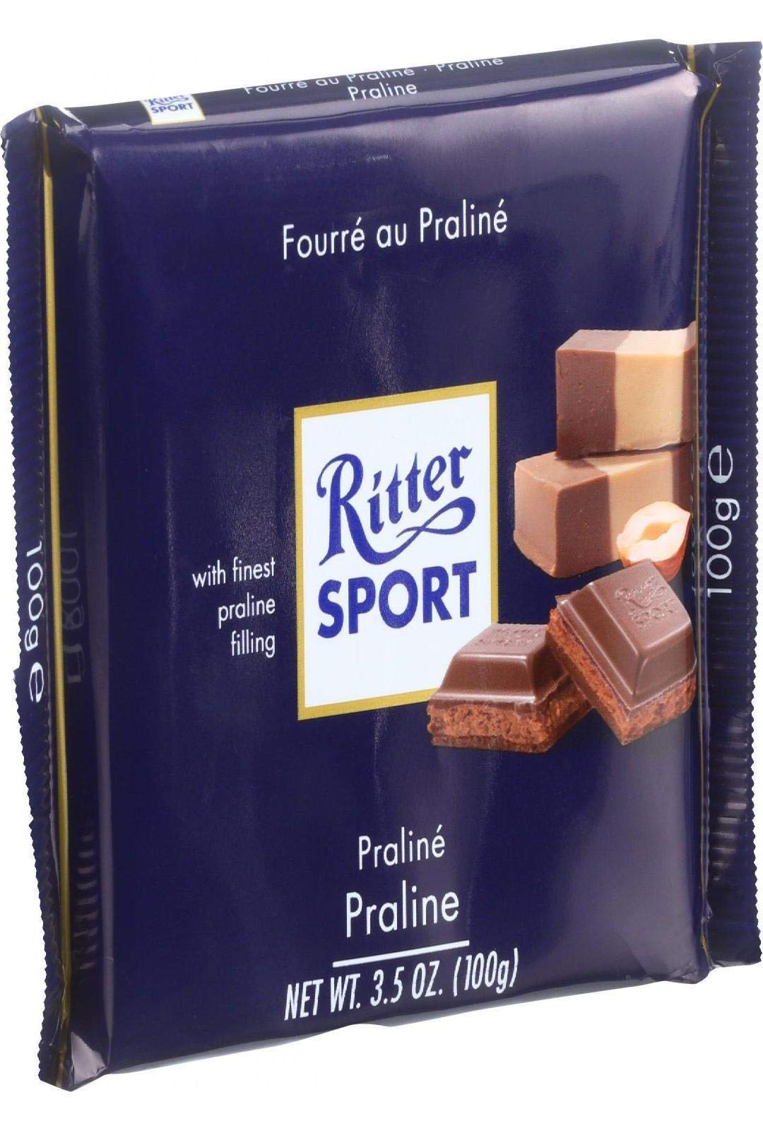 Chocolate Bar Milk W Nougat-Pra (Pack of 13)