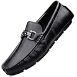 Men's Leather Driving Slip-on Penny Loafers Shoes Lightweight Casual Shoes