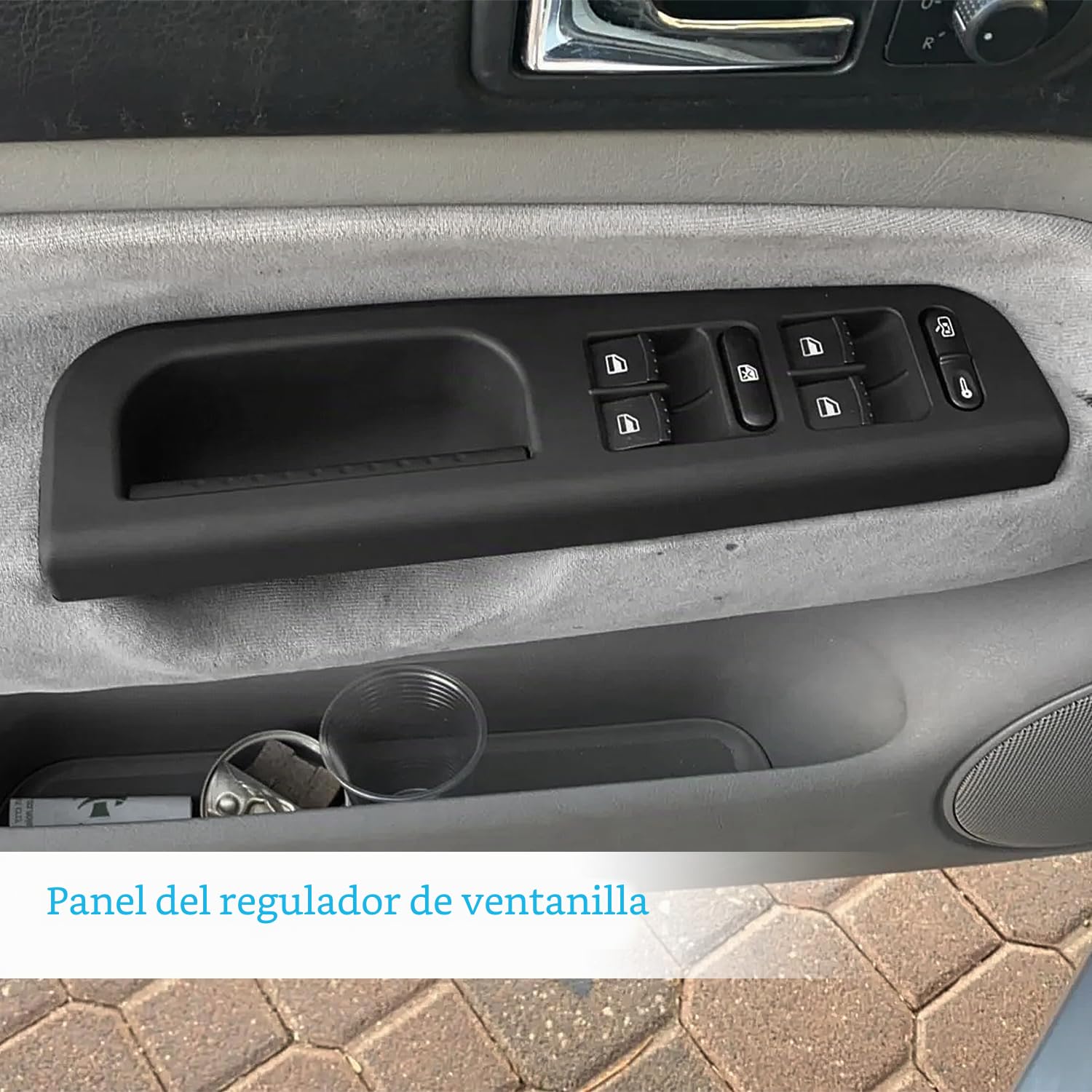 5 piezas Funda Protectora para Manillar de Coche, 3 Manijas + 1 Placa de Elevación + 1 Accesorios de Placa de Elevación, Auto Accesorios, Compatible con Bora Golf IV J-etta