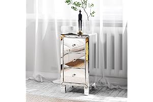 Bonnlo Mirrored Nightstand - An Enchanting Symphony of Style and Storage