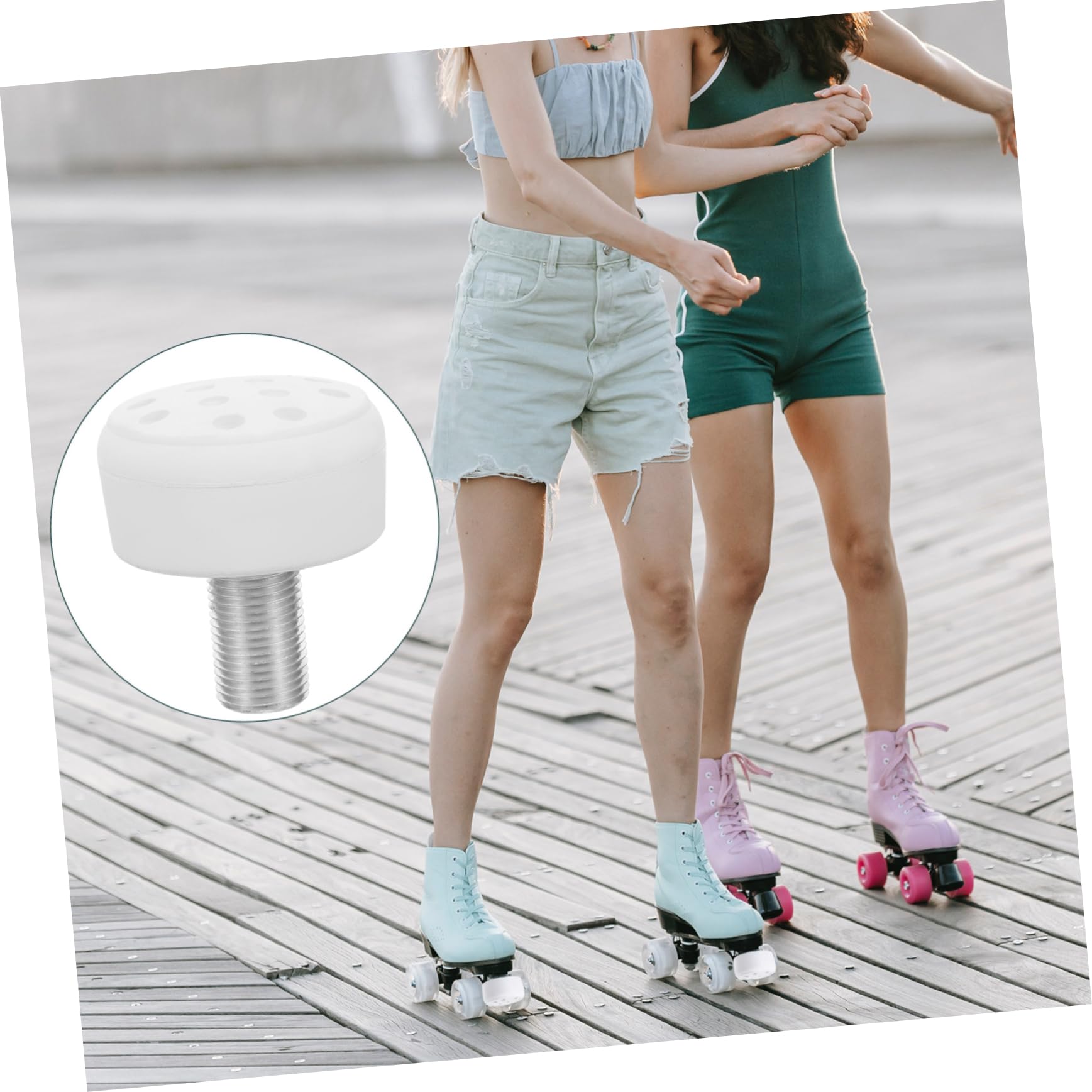 Abaodam 2Pcs Roller Skate Toe Stops Brakes for Enhanced Safety Durable Stoppers for Smooth Skating Replacement for Roller Skates Accessories