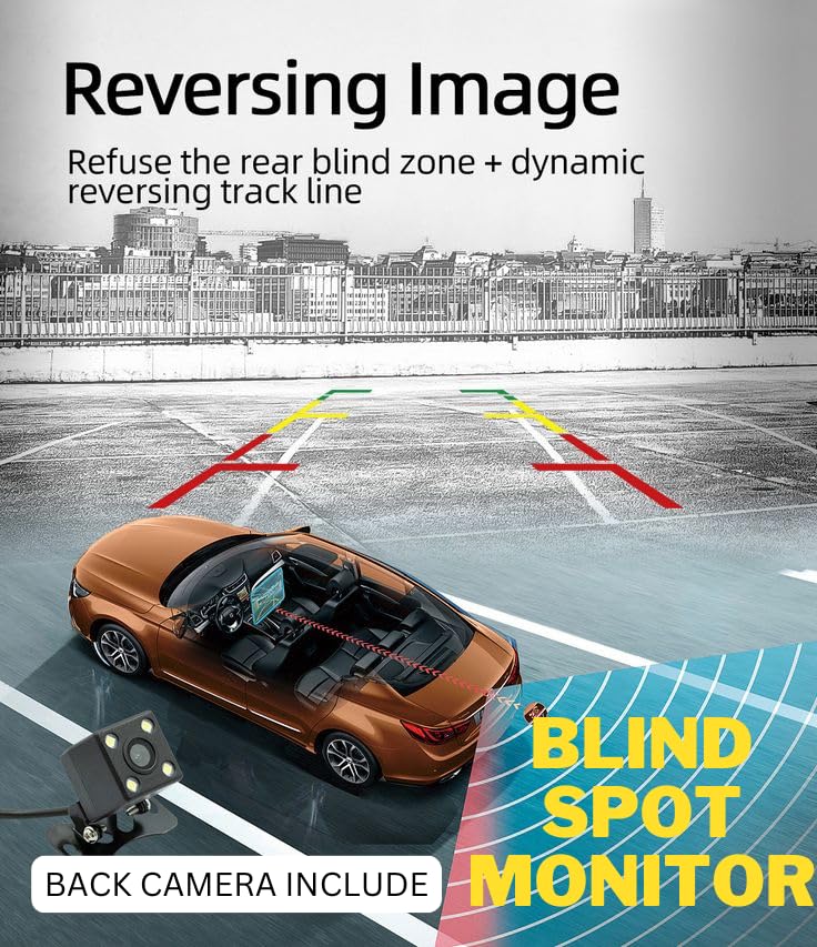 Image of YOURKARTS.COM M18 Dash Camera for car 4K Front 4MP Rear 2MP | 3 inch Screen|ADAS|BSD|GPS Logger | Night Vision|Rear Camera | G-Sensor,256GB Support, C Type Cable with Charger | 18-Month Warranty