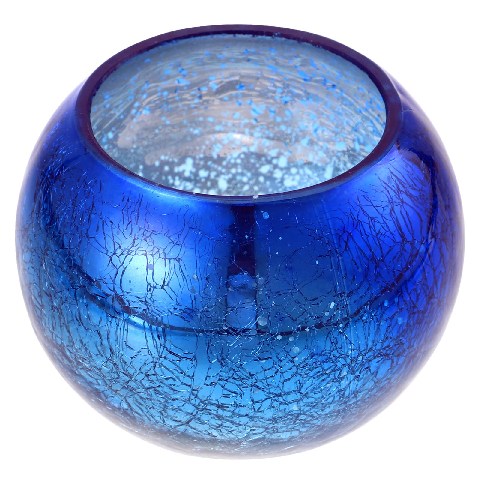 Colorful Glass Candle Holder Exquisite Candlestick Glass Candleholder Adornment Candlestick Adornment Cracked Pattern Candleholder Gradient Color Candleholder Home Decor