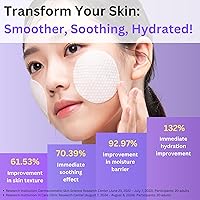 Vista 3 de Metabiome - Almohadillas de tóner coreanas para el cuidado de la piel de la cara transparente, exfoliante calmante de algodón, almohadilla