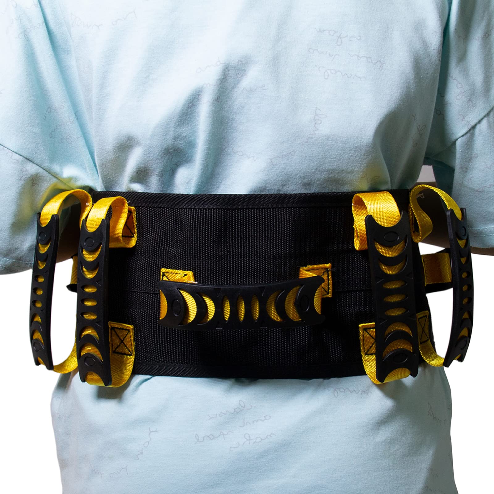 Xin Tailor Gait Belts for Seniors,Transfer and Walking Gait Belt with 7 Handles for Elderly, Therapists & Home Care Caregivers (Yellow)
