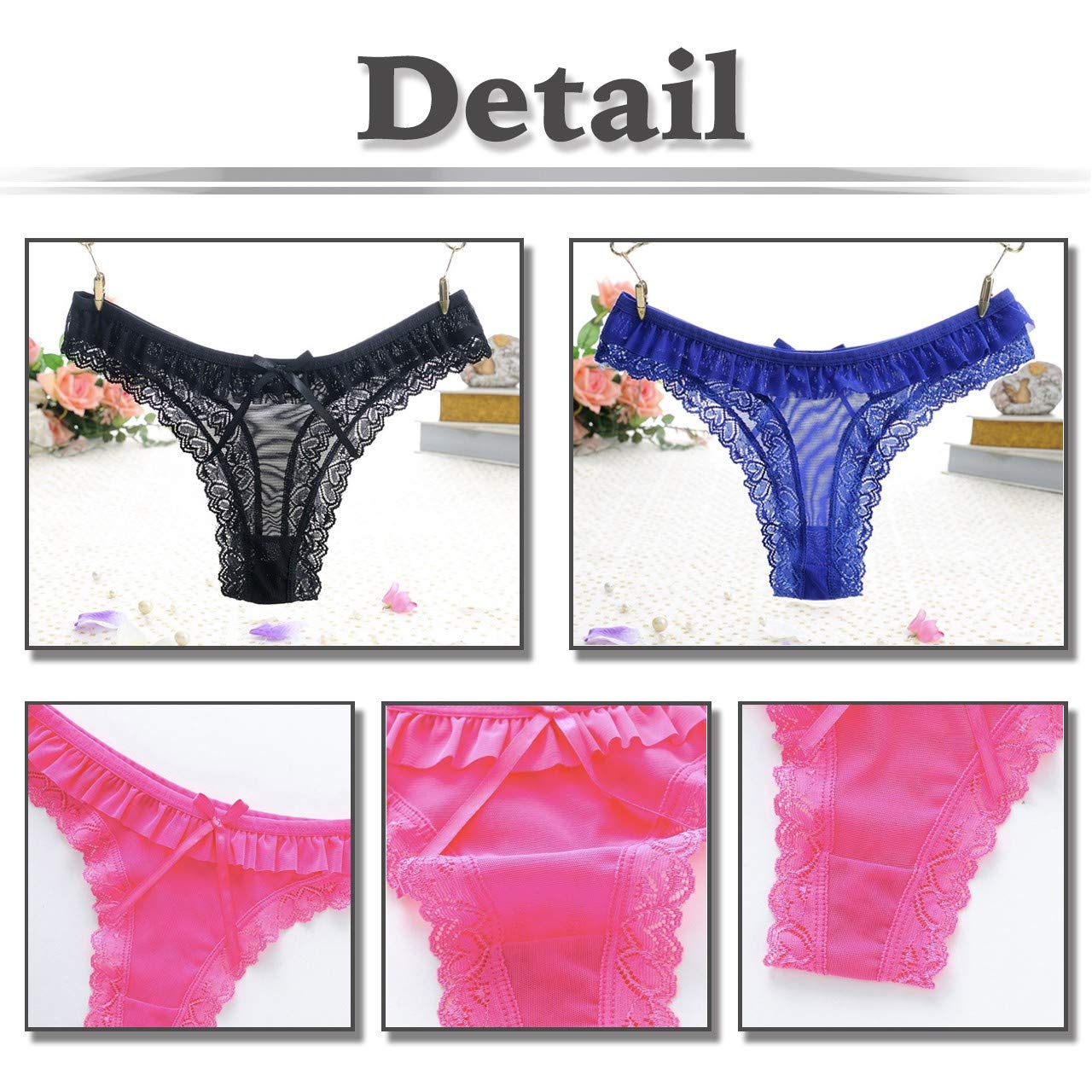 Yue ピンク レース Tバック M メール便】 レース Tバック ショーツ ソング タンガ セクシー