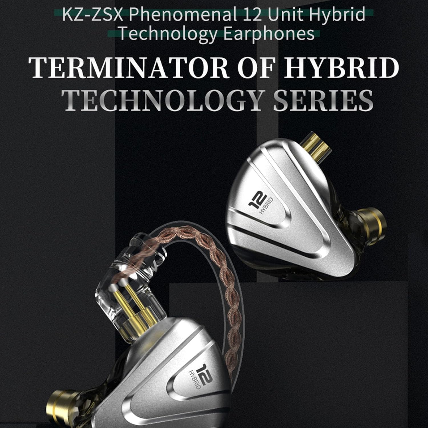 In-Ear Monitor Headphones,5BA 1DD Wired Headphones,Dual Driver Hybrid Headphones,High Resolution Noise Cancelling Ear Monitors Earphones for