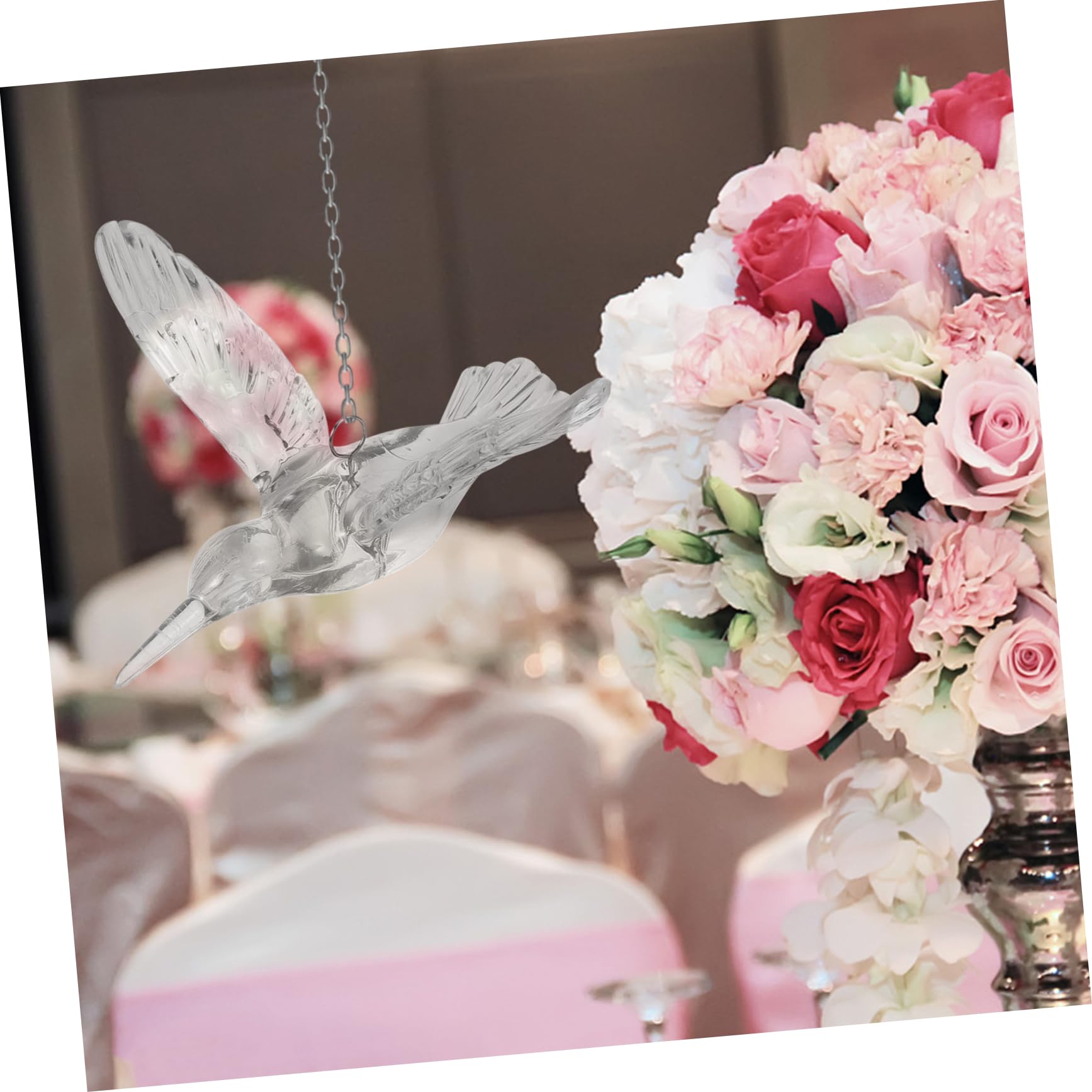 Zerodeko 20pezzi Decorazioni Appendere Uccelli Trasparenti Per Matrimonio e Feste Ornamenti Volanti Per Interni Ed Esterni Per Decorazioni Natalizie e Progetti Fai Da Te