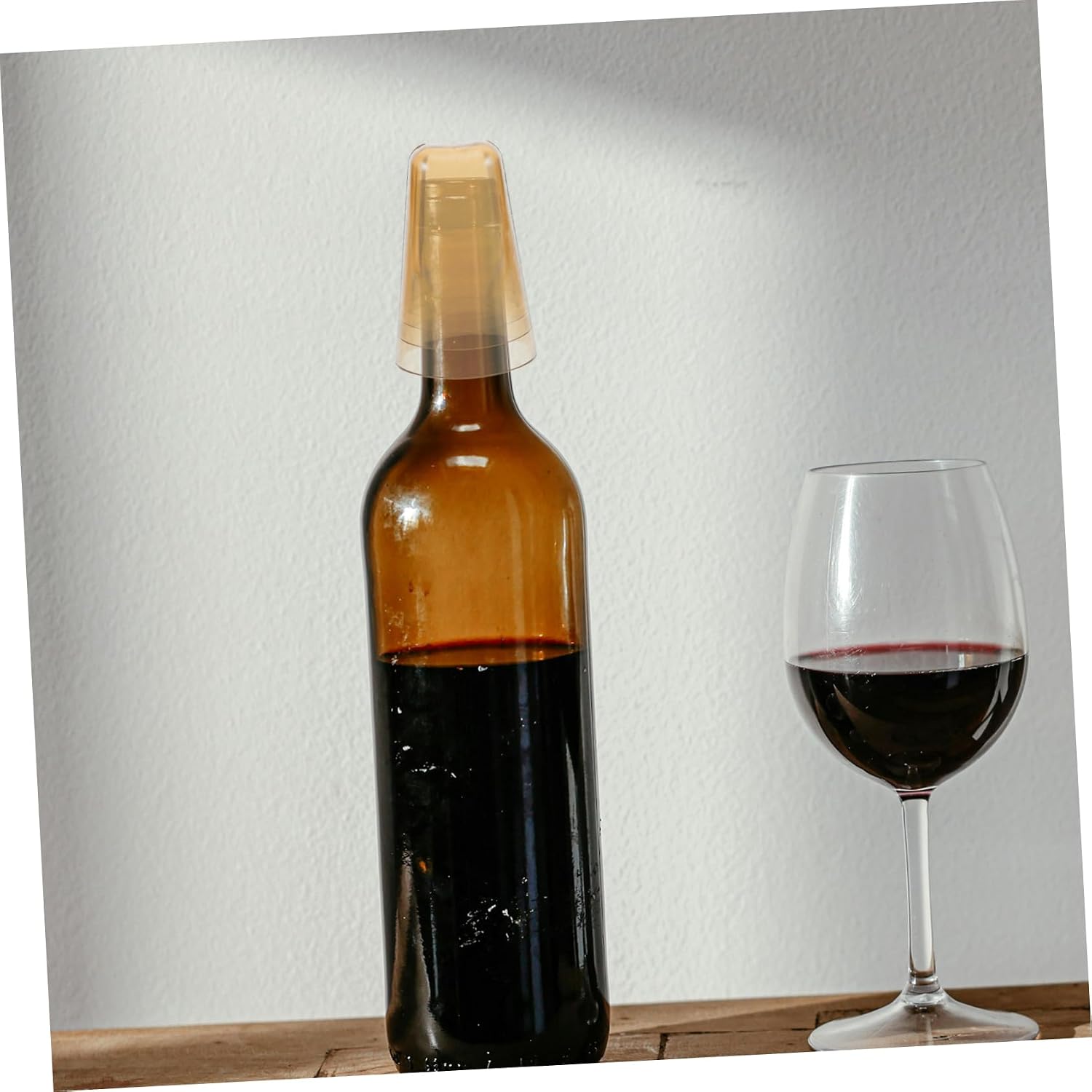 6pcs Wine Bottle Pour Spout Caps with PVC Seal for Whiskey Bottles
