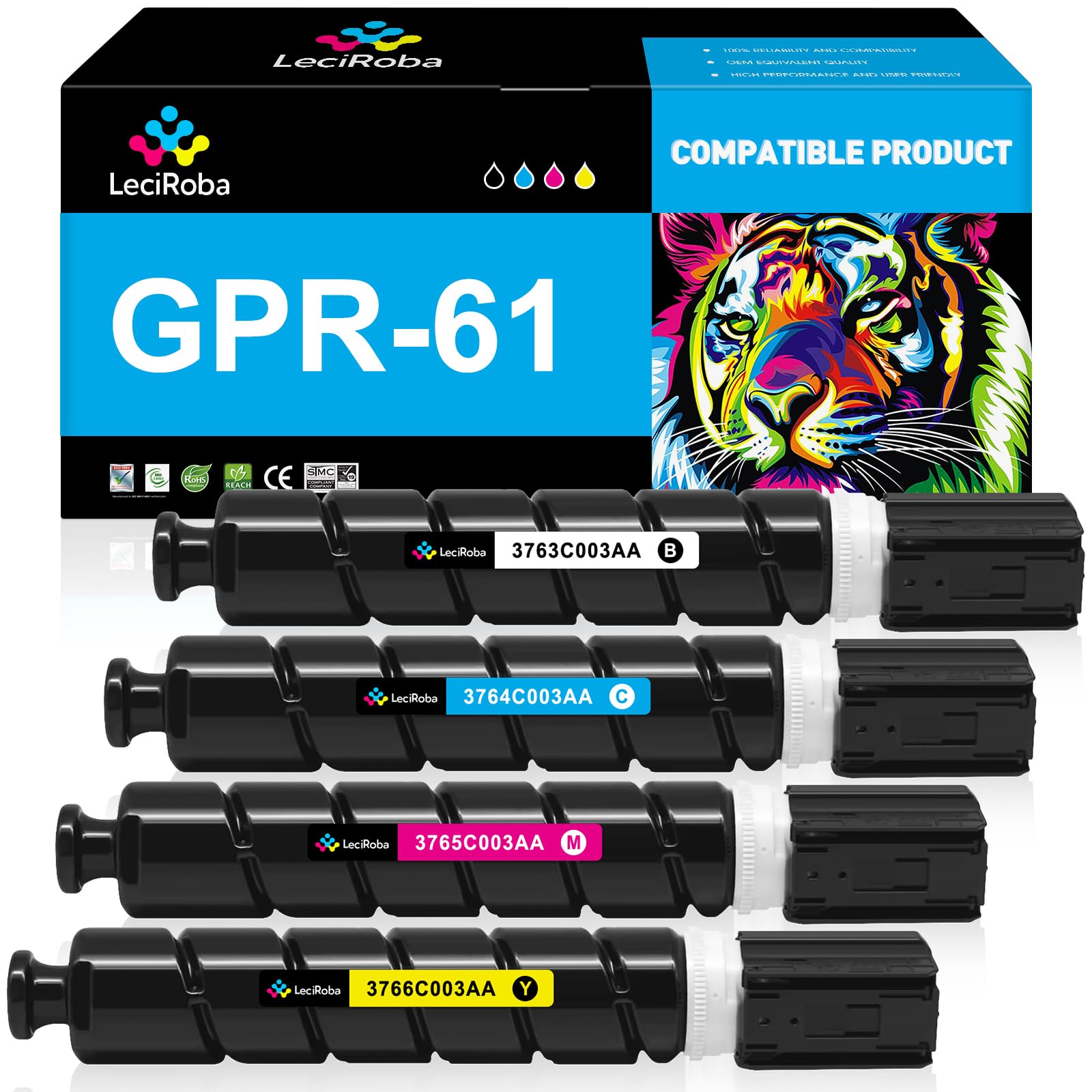 Aazon.co: SPLENDIDCOLOR Reanufactured GPR64 GPR-64 Black Toner - View #5