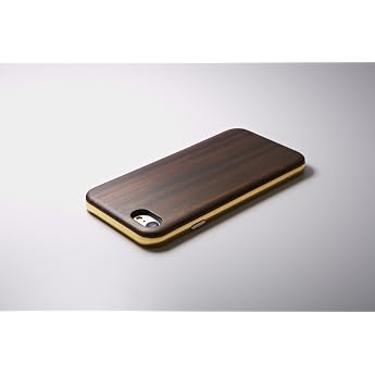 Deff Div iPhone SE 2nd Gen/3rd Gen, iPhone 8 / 7, HYBRID Case UNIO for iPhone 7 Wooden Ebony + Aluminum Gold