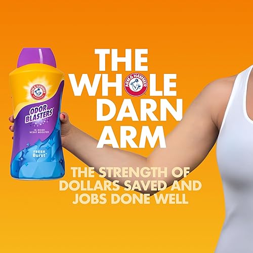 Miniatura 2 de ARM & HAMMER Odor Blasters - Potenciador de aroma en lavado, aroma fresco para lavandería, 45 onzas