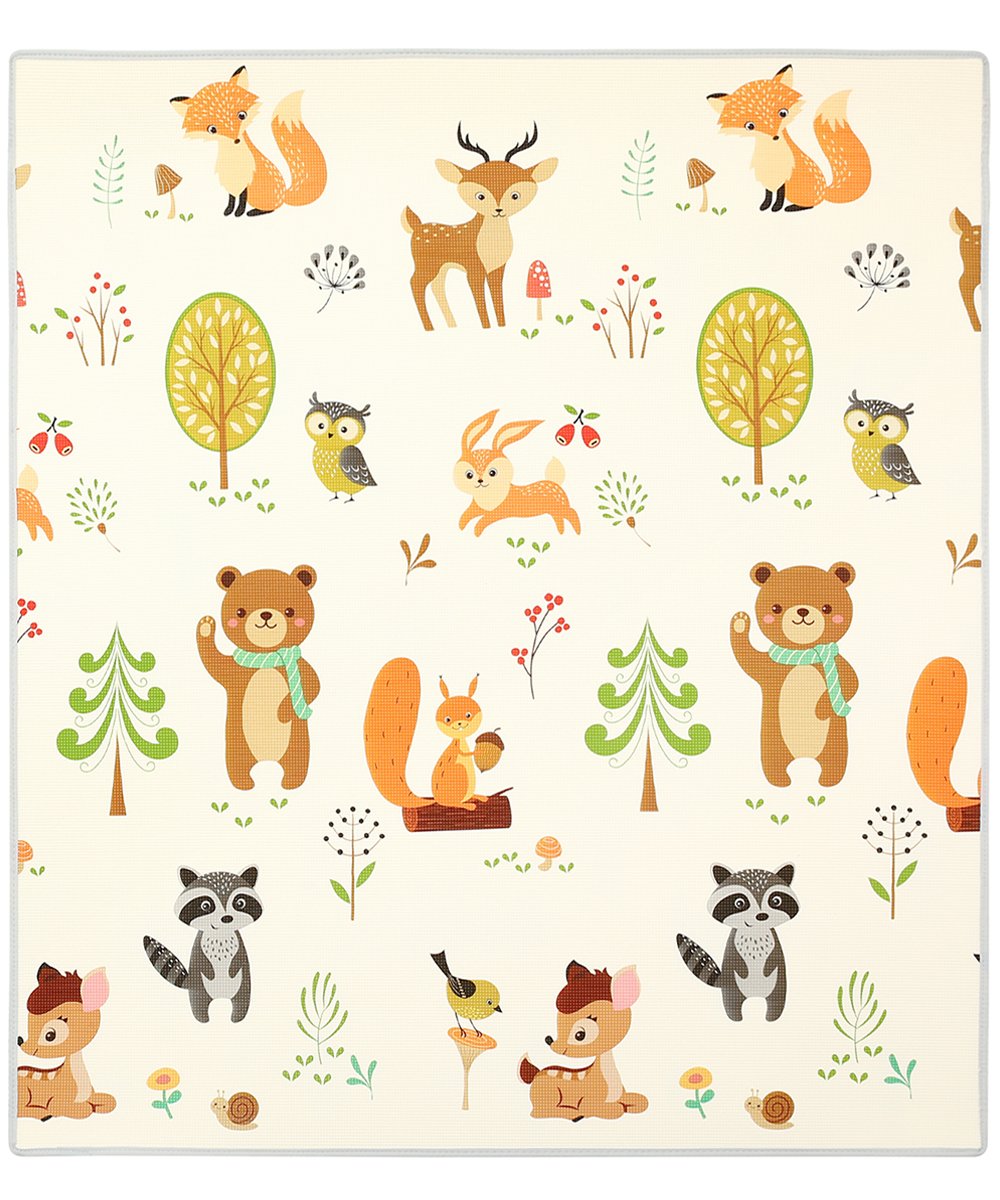 Superjare Rollable Play Mat for Baby, 0.4 Inch Reversible