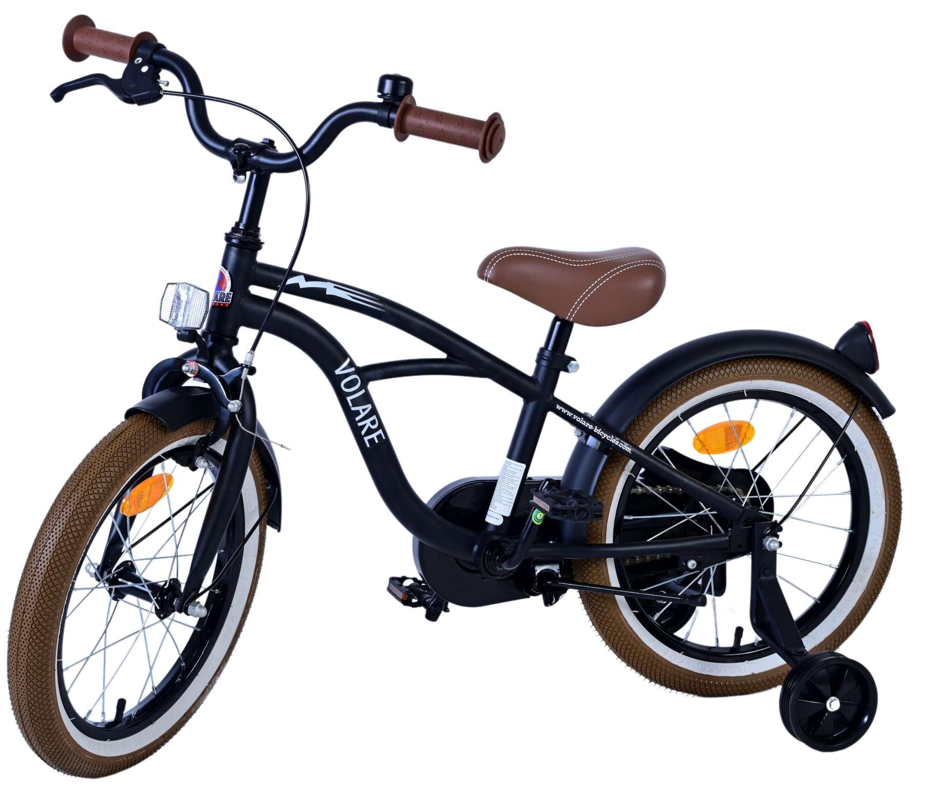 Volare - Children's Bicycle 16 - Black Cruiser (21602-SACB)