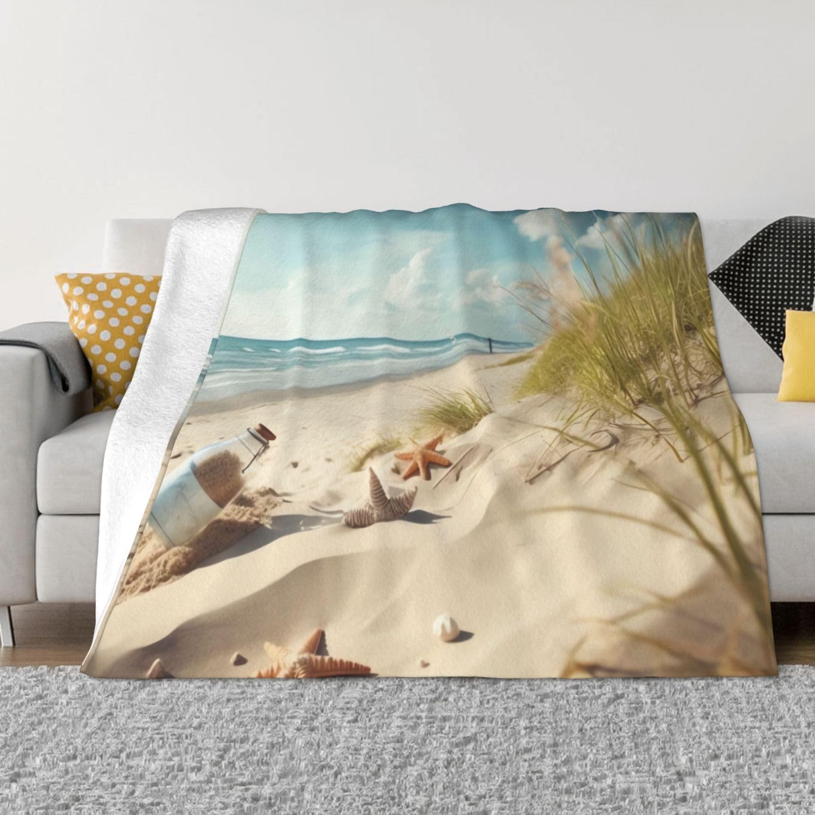 Plaid en micro-polaire ultra douce grand format couverture flanelle luxe