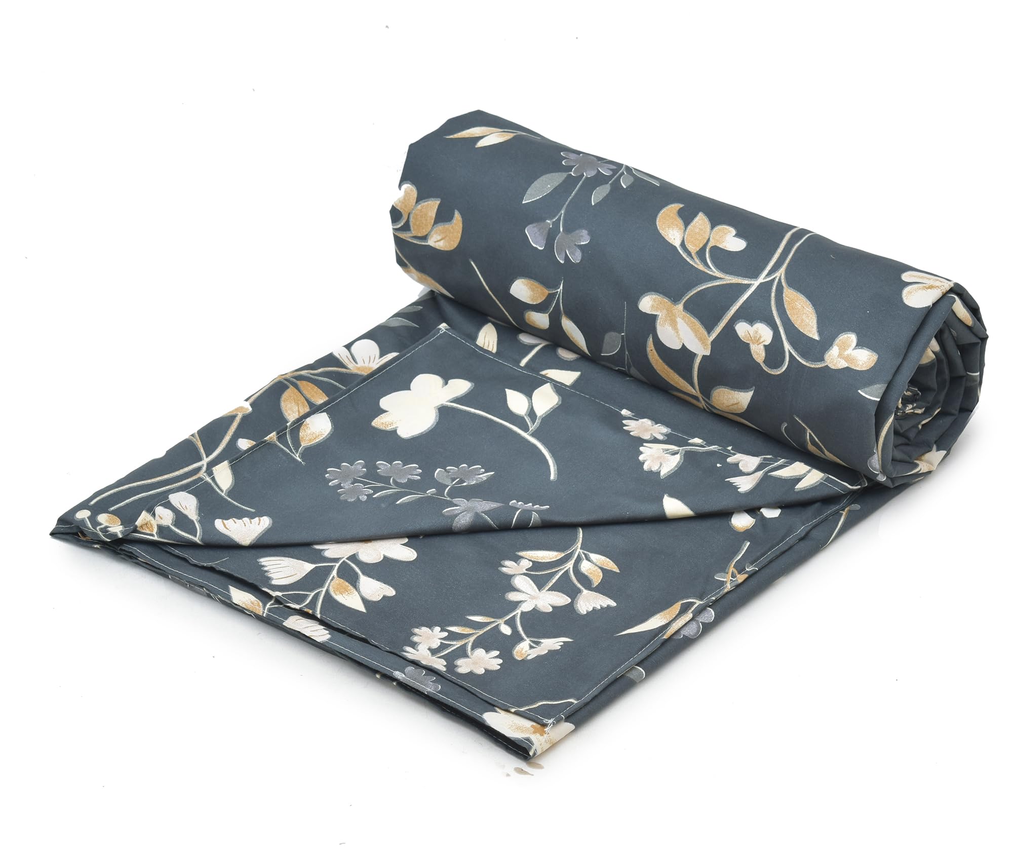 RRC Super Soft Microfiber Cotton Double Duvet Cover/Comforter Cover/Rajai Cover/Blanket Cover/Quilt Cover King Size 90X 100(Inches) with Zipper with Four Corner Ties 2