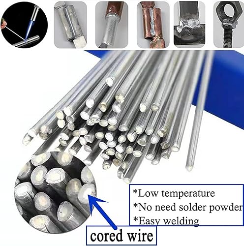 Miniatura 4 de Varilla de soldadura de aluminio de baja temperatura con núcleo de flujo de reparación de aleación de fijación fácil de soldadura de alambre de