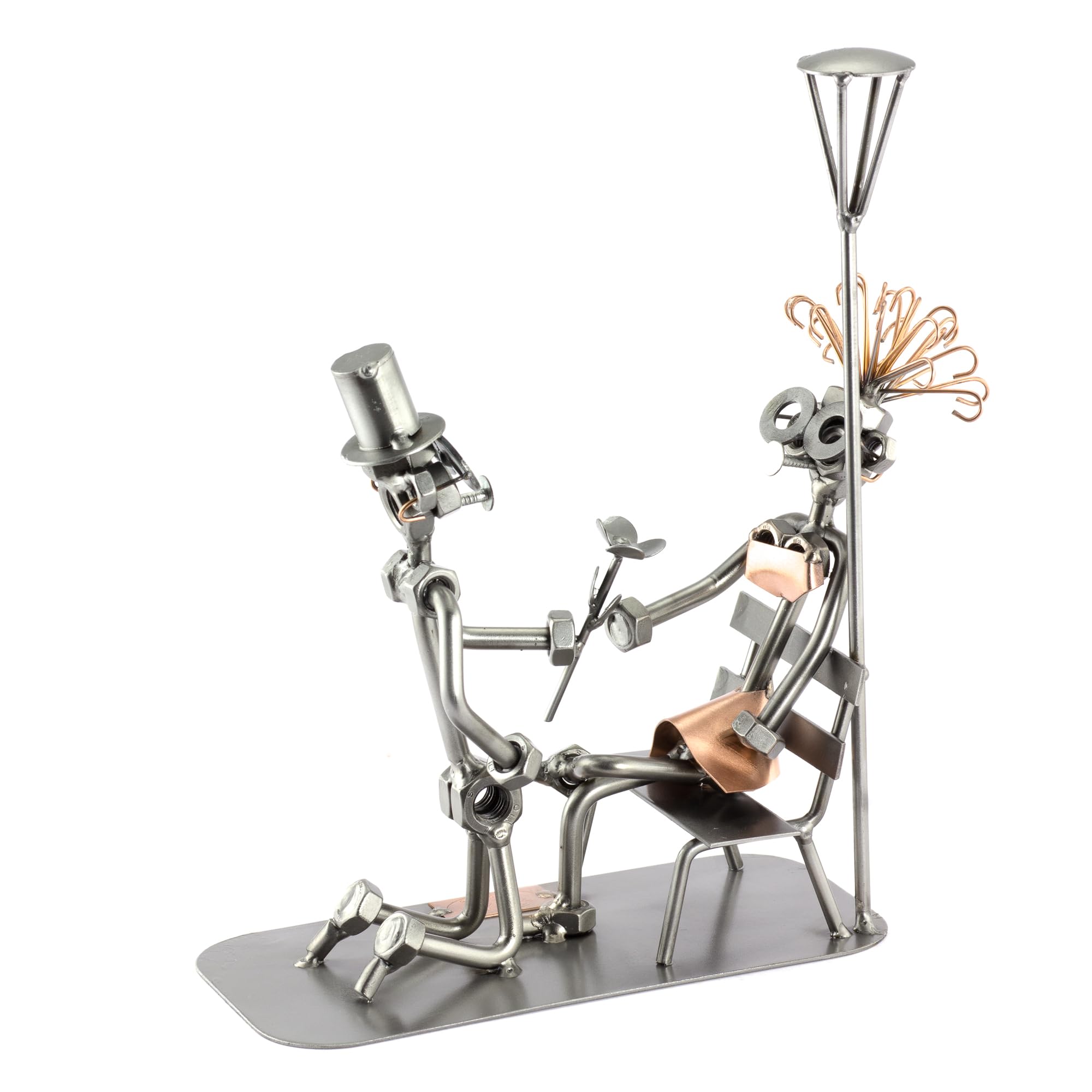 Steelman24 I Nuts and bolts sculpture Marriage Proposal I Handmade ornaments I Made in Germany I I Metal figurine