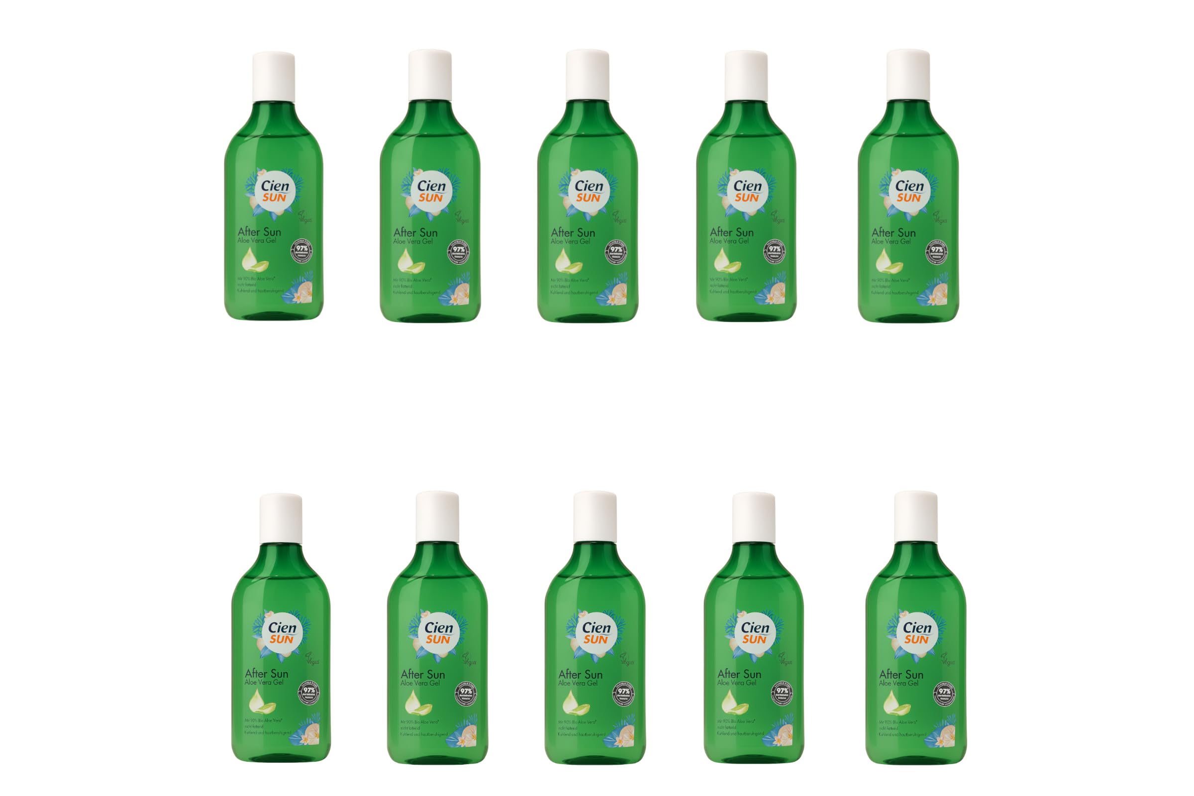 Cien Sun After Sun Aloe Vera Gel 250 ml – kühlende & beruhigende Pflege nach dem Sonnenbad – schnell einziehendes, nicht fettendes Feuchtigkeitsgel für sonnenstrapazierte Haut (10)
