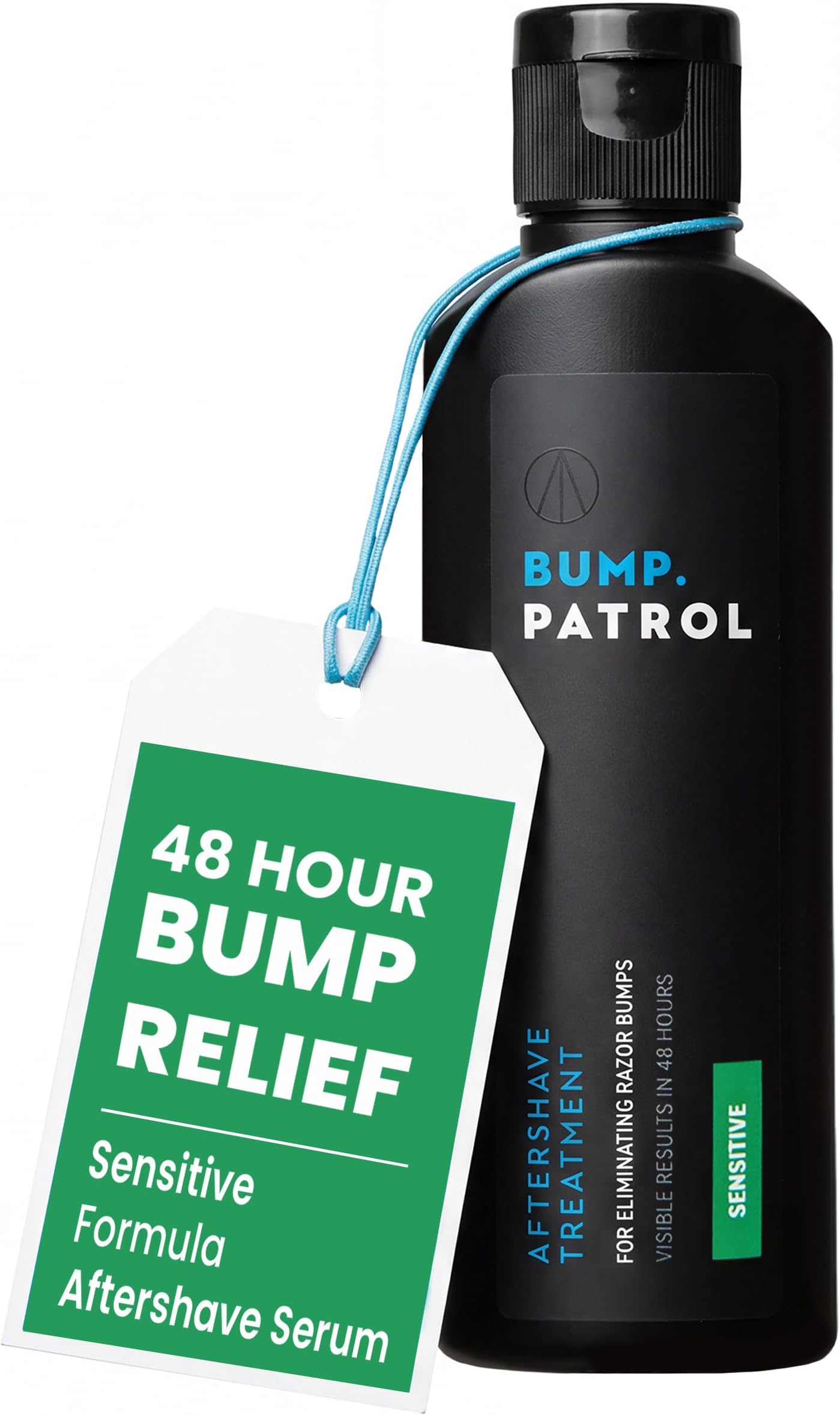Bump Patrol Sensitive Strength Aftershave Treatment Serum – Razor Bump Stopper and Ingrown Hair Treatment for Men and Women, Alcohol Free Ingrown Hair Serum for Sensitive Skin 2 oz (Pack of 1)