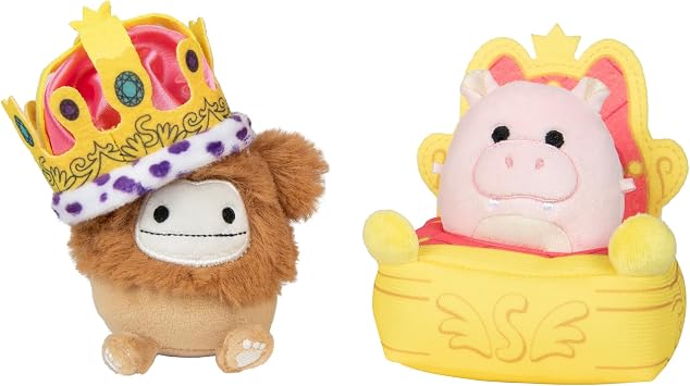 Squishmallows Micromallows SQMM0014 - مجموعة إكسسوارات - Royal Parade، Super Soft Mini، شخصيات قطيفة مقاس 6.5 سم