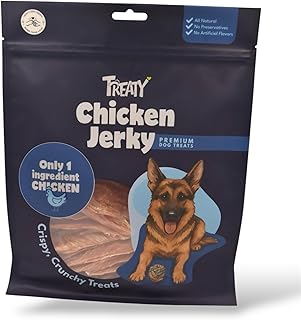 Treaty Chicken Jerky Dog Treats Limited one Ingredient 32oz Natural Dried Chicken Breast Healthy High Protein pet Snack Reward
