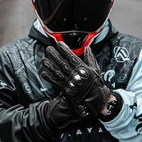 mănuși moto din piele naturală evermotor pentru vreme rece, motocross, ATV, quad, scuter, paintball și mountain bike 9