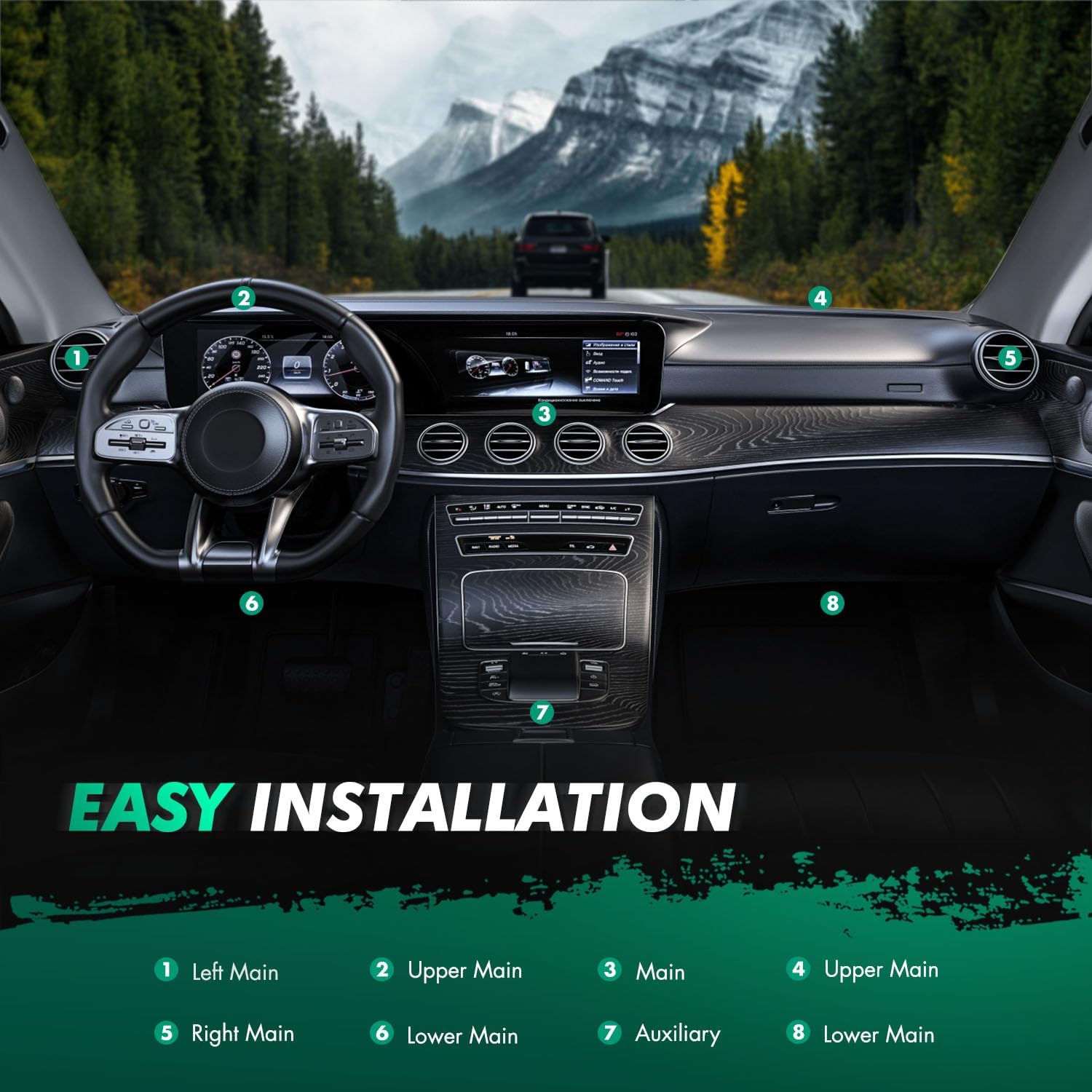 SCITOO 604-218 HVAC Heater Blend Door Actuator Compatible with Ford F-150 2004-2008, Freestar 2004-2007, Lobo 2004-2008, For Lincoln Mark LT 2006-2008, For Mercury Monterey 2004-2007, Temperature