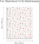 Baby Blankets for Girls and Boys - Super Soft Nursery Minky Blanket, Newborn Baby Blanket with Double Layer Dotted Backing, 30 X 40 Inch, A Pink Floral
