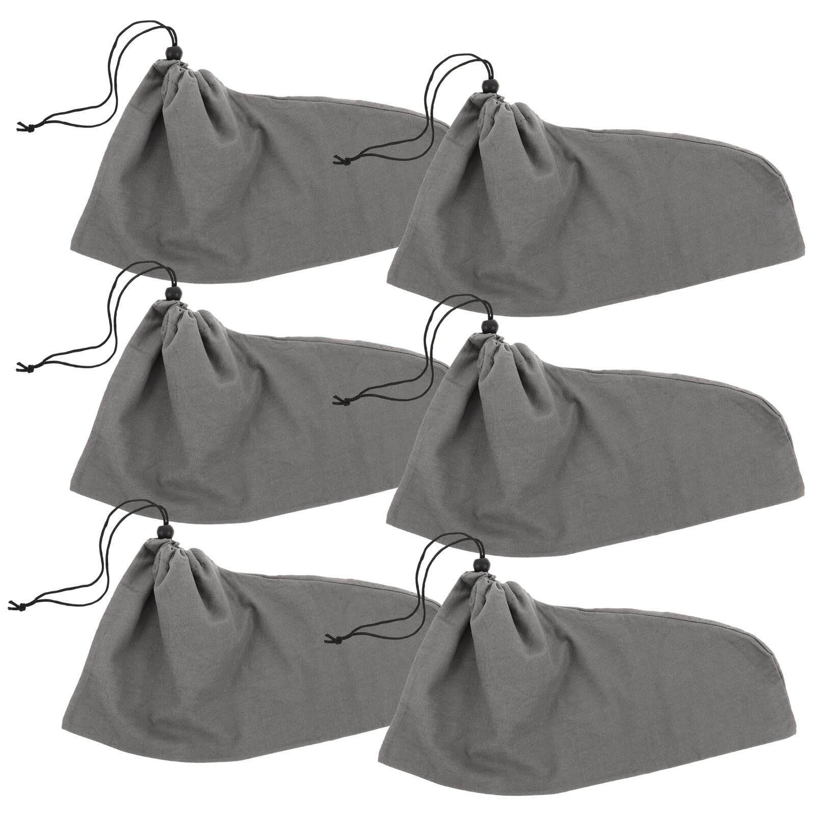 ifundom 6pezzi Sacchetti per Scarpe da Viaggio in Cotone Traspirante Coulisse per Imballaggio e Protezione Leggeri e Riutilizzabili per Viaggi e Uso Quotidiano
