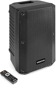 Vonyx VSA08BT 8-Inch Active PA Speaker, 250W, Bluetooth, Bi-Amplified