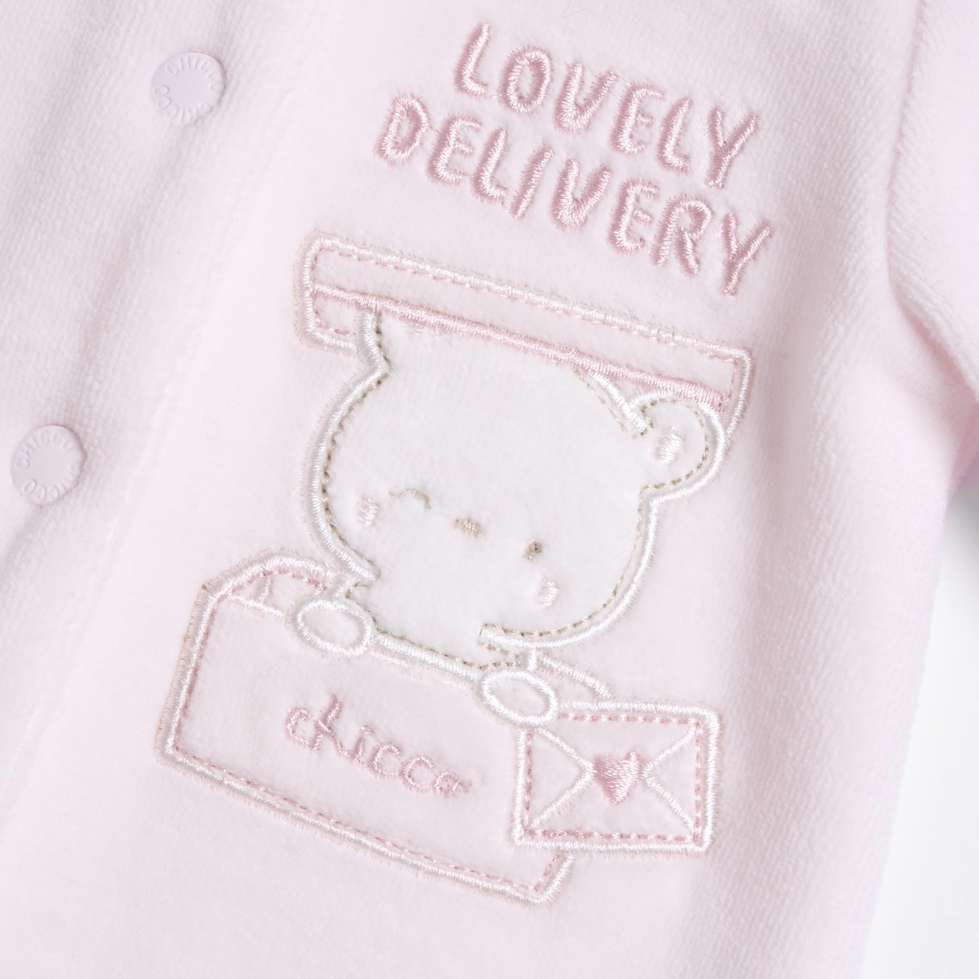 Chicco, Tutina Neonata, con Comoda Apertura Frontale con Bottoncini, in Calda e Morbida Ciniglia, Lavabile in Lavatrice, Abbigliamento Neonata 0-24 Mesi, Idea Regalo Nascita, Designed in Italy