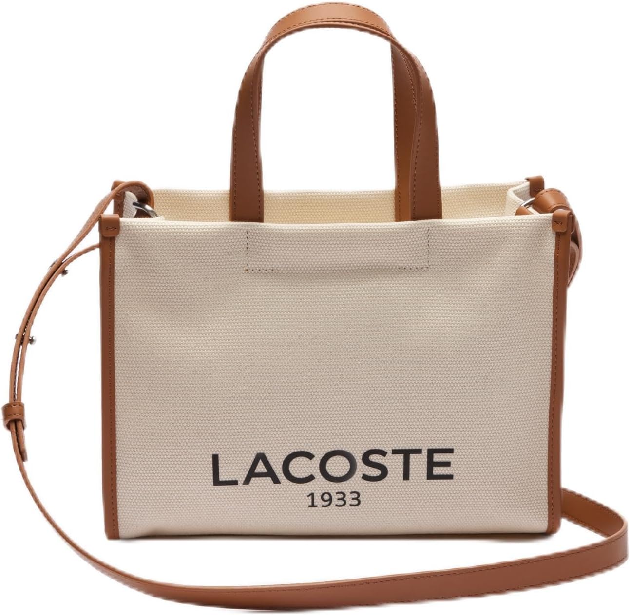 Lacoste Unisex Heritage Canvas Shopping Bag