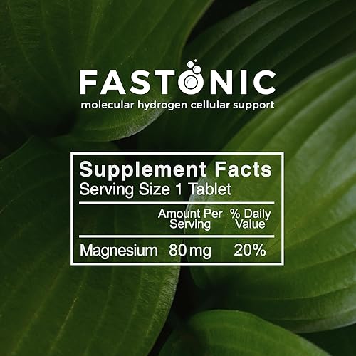 Miniatura 6 de Fastonic Suplemento de hidrógeno molecular, nivel Elite de porciones H2-60 (60 tabletas) sin OMG, sin gluten, sin soja, ayuno sin esfuerzo, función