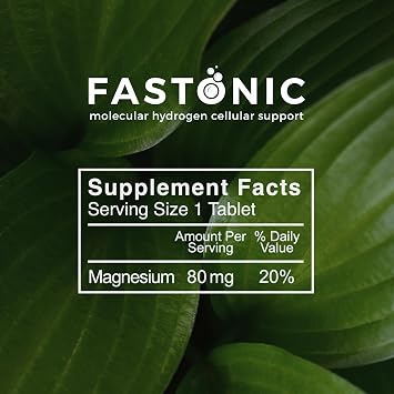 True Cellular Formulas Fastonic Molecular Hydrogen Supplement-Elite Level of H2-60 Servings (60 Tablets) Non GMO,Gluten Free,Soy Free Effortless Fasting,Improved Cognitive Function,Skin Health