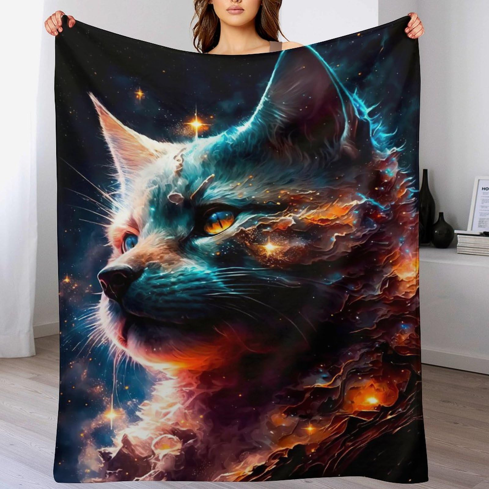 Manta mullida para gato de franela térmica lavable y funda protectora de sofá suave