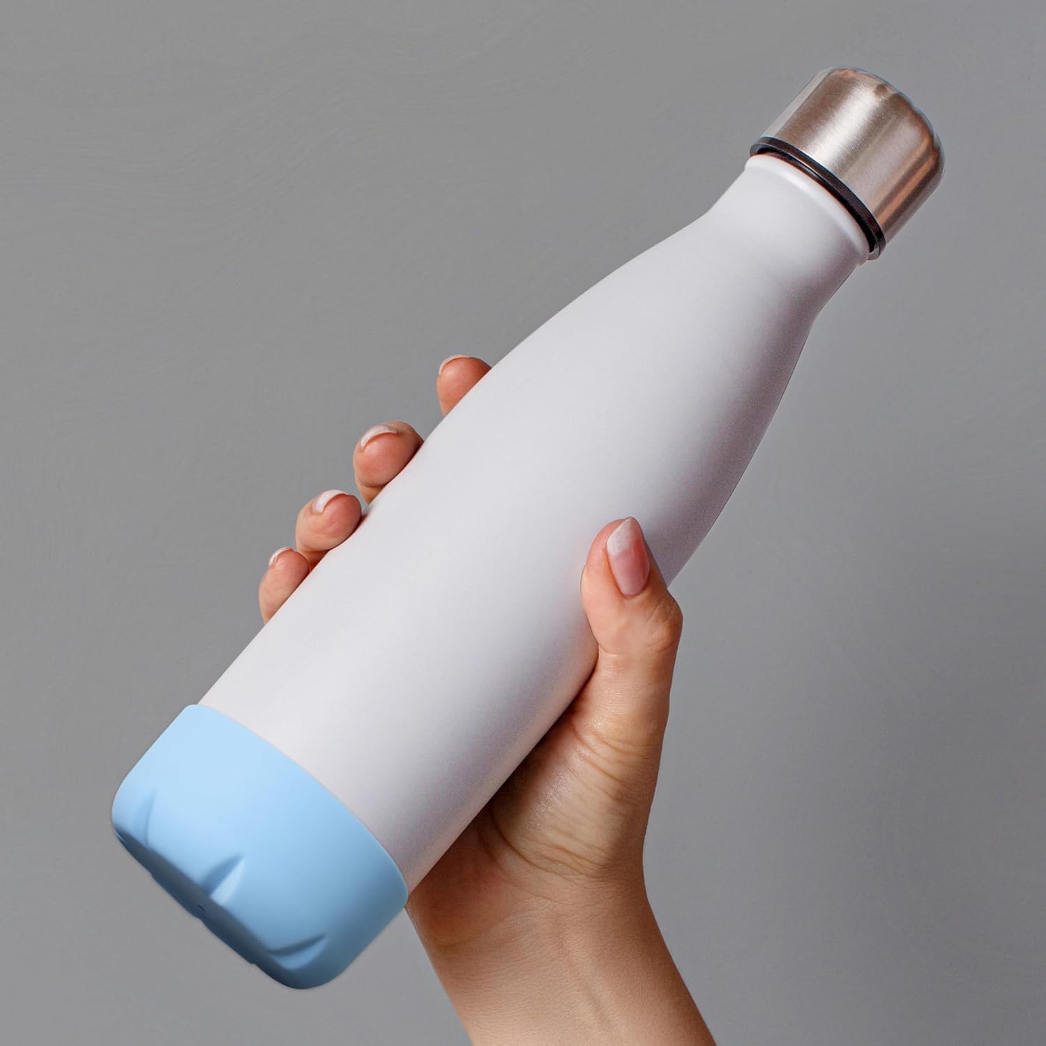 Silicone Boot Compatible with Owala Kids Water Bottle 14/16 oz & S'well 17oz Water Bottle and More 12/17 oz Stainless Steel Water Bottles, Anti-Slip Bottom Protector Sleeve