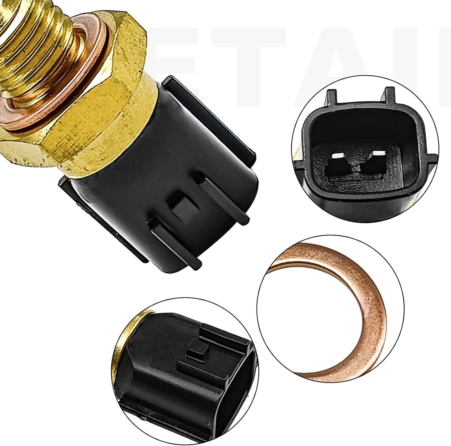 Coolant Temperature Sensor Compatible with Nissan Armada Versa Altima Titan Rogue Maxima Quest Sentra Infiniti EX35 I30 FX45 M56 QX80 Q50 60 70 G20 25 37 Replaces # 22630-0M200 TX78