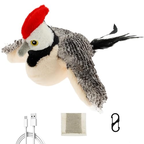 Guniata Juguete para gatos, pájaro, mosca, eléctrico, pájaro volador, juguete interactivo para gatos